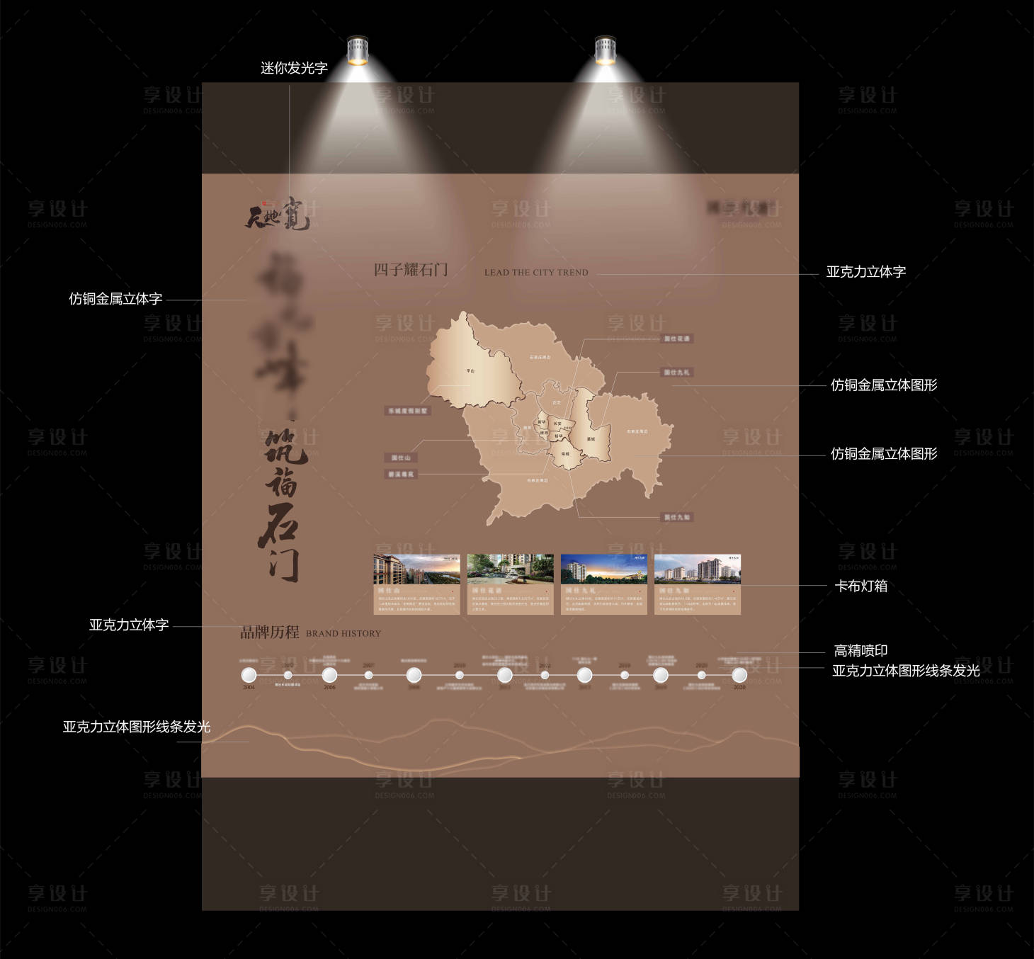 源文件下载【享设计】搜索编号：55890011334424048【地产品牌墙背景板】