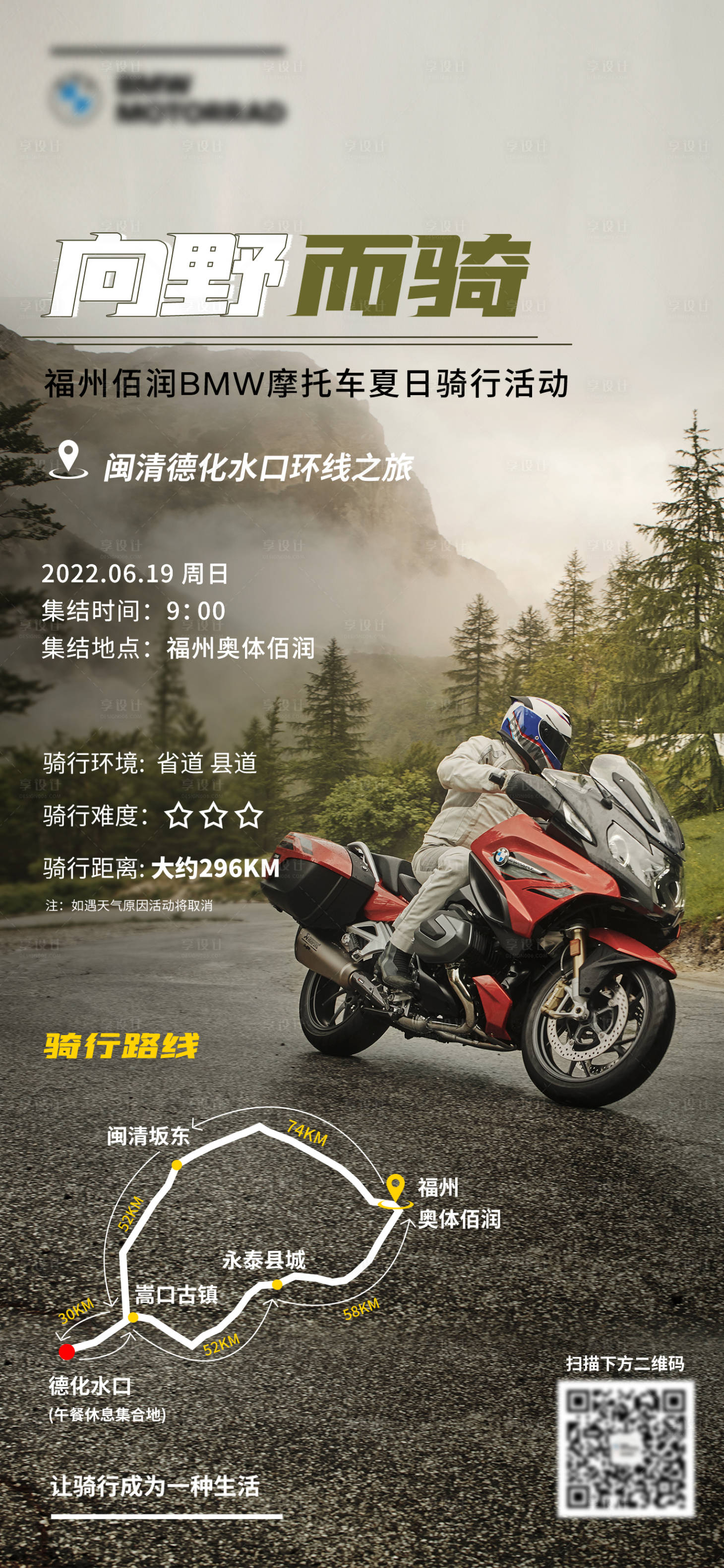 源文件下载【享设计】搜索编号：18290010953174241【夏日骑行图】