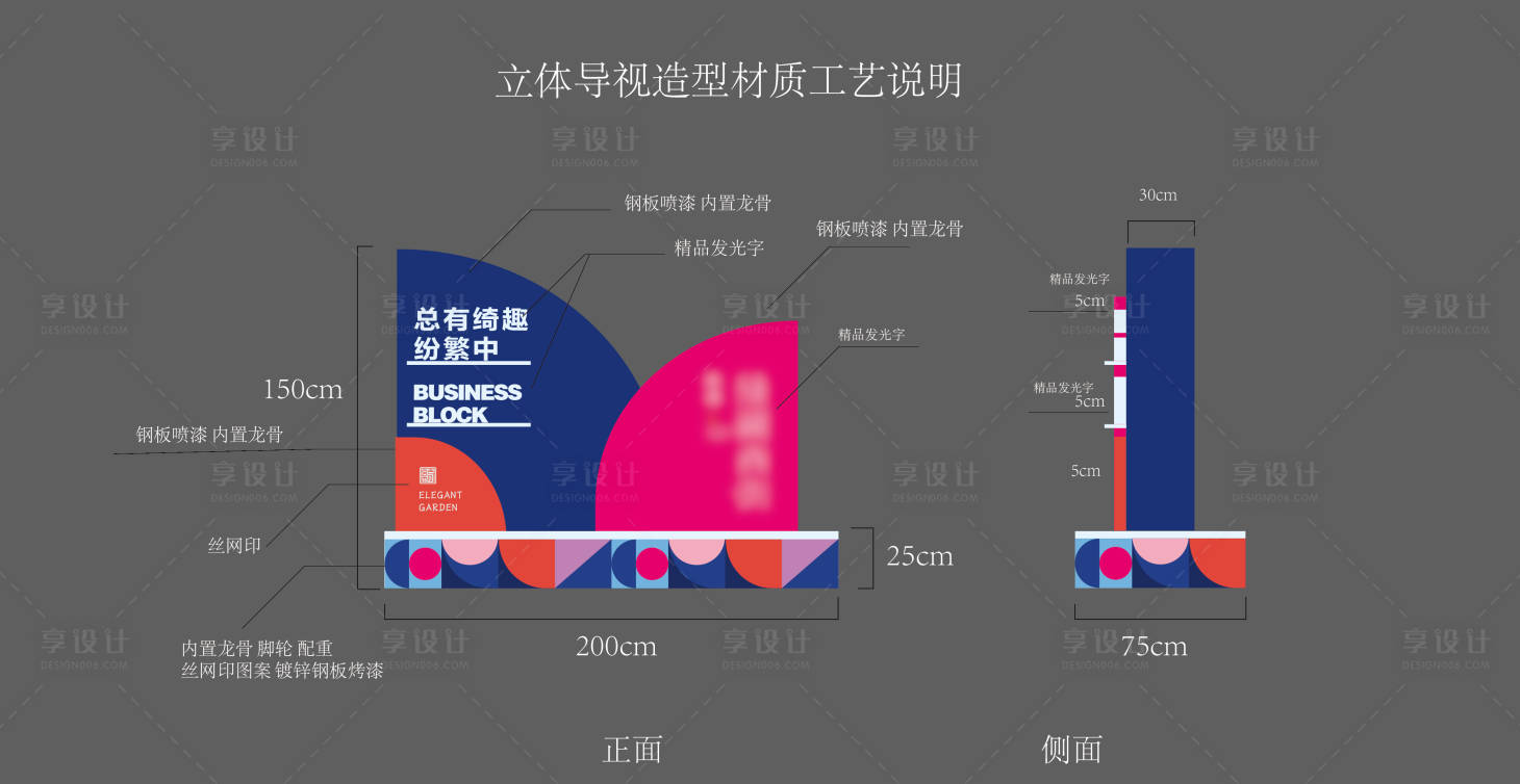 源文件下载【地产美陈堆头立体导视】编号：20220728151951589