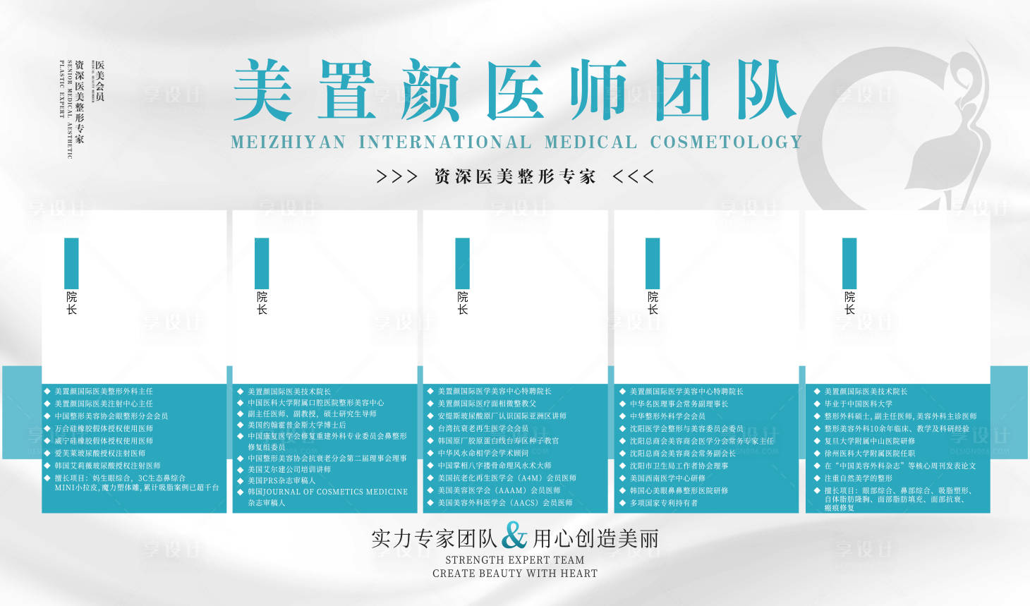 源文件下载【享设计】搜索编号：74380010947996007【医生介绍海报展板】