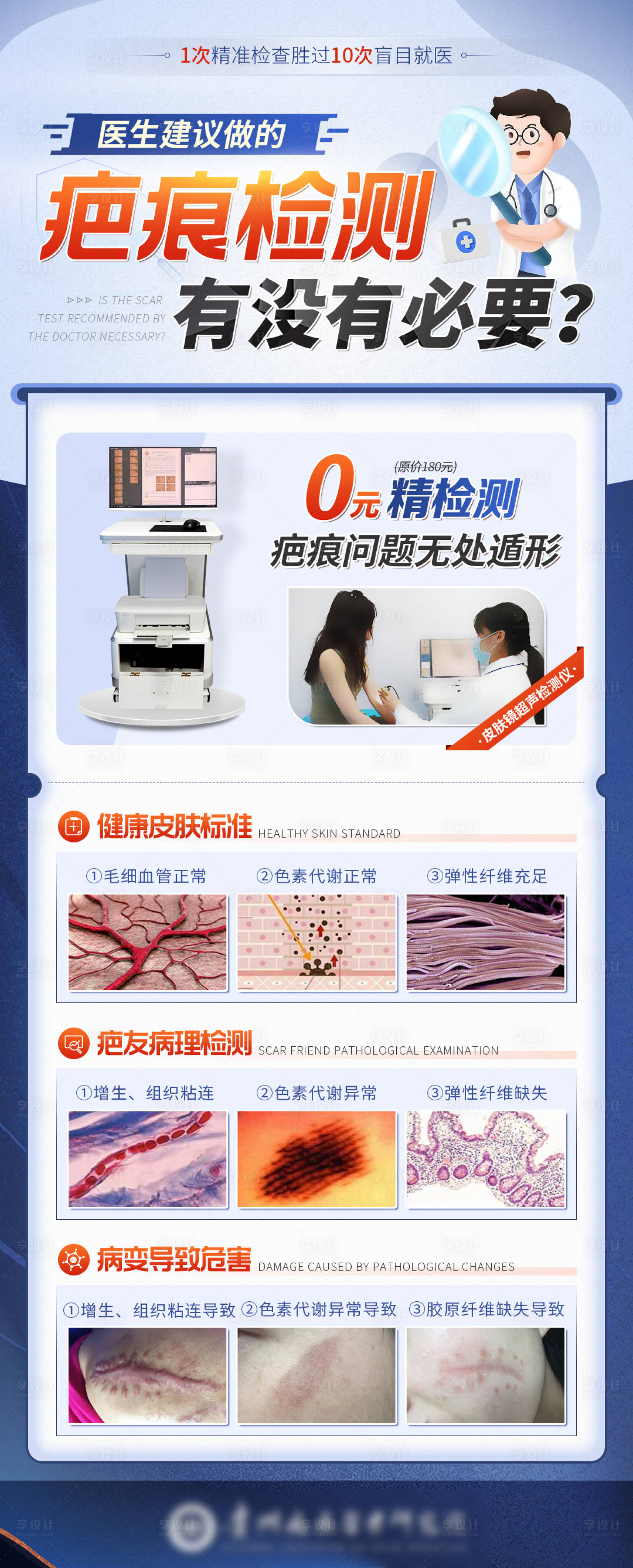 源文件下載【享設(shè)計(jì)】搜索編號(hào)：17640011235838455【疤痕檢測科普海報(bào)】