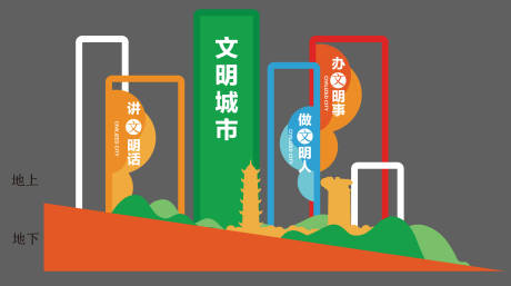 源文件下載【城市文明綠色環(huán)保健康堆頭】編號：18580010949119072