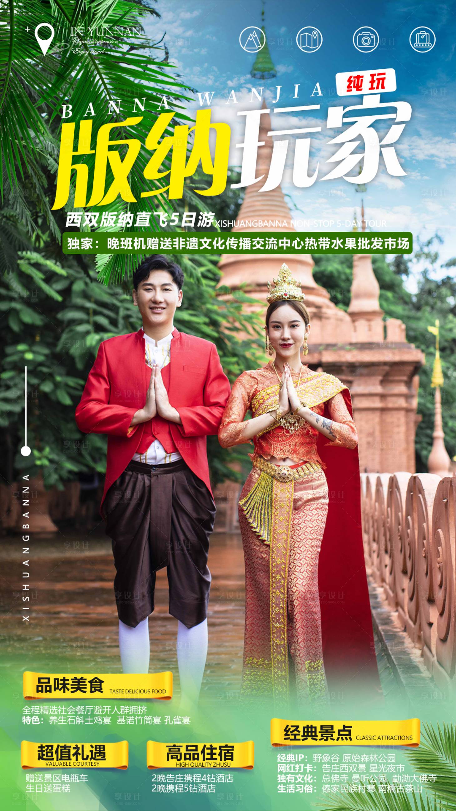 源文件下載【版納玩家旅游海報】編號：86600010947666822