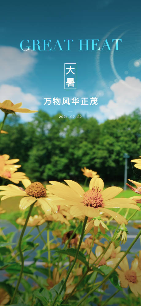 源文件下載【大暑節(jié)氣海報(bào)】編號(hào)：96370011063488414