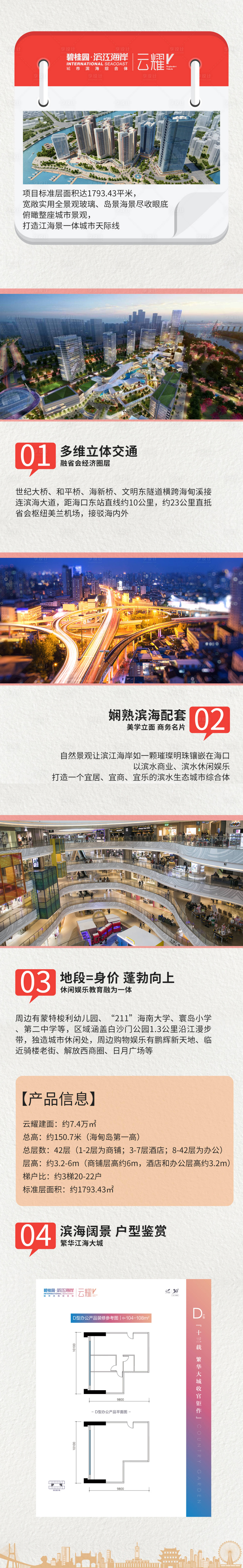 源文件下载【享设计】搜索编号：91640011300012664【地产组合营销页长图】