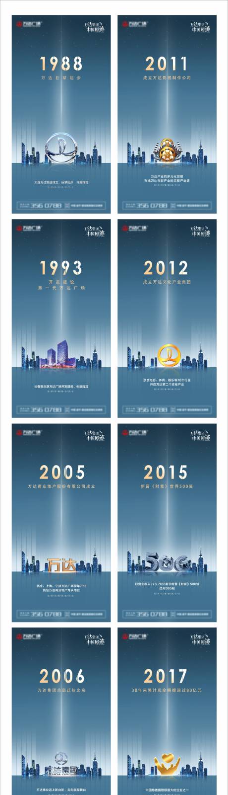 源文件下载【地产商业发展史高端系列海报】编号：10850010886177379