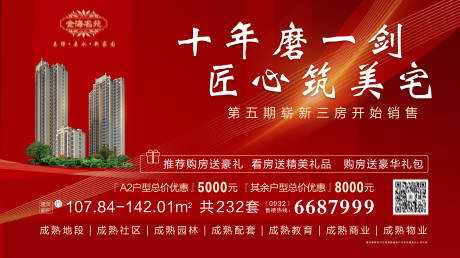 源文件下载【地产开盘背景板】编号：68620011089542004
