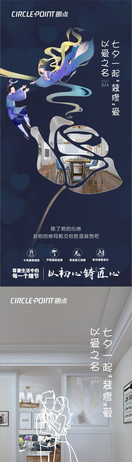 源文件下载【七夕户型价值点海报】编号：32700011445355289