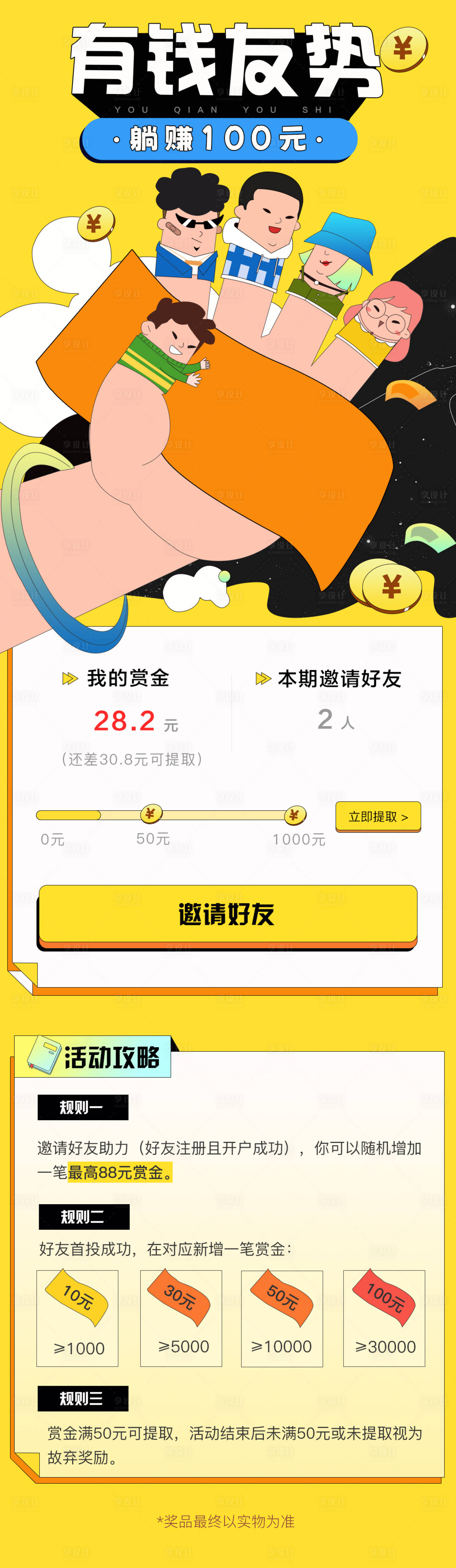 源文件下载【邀请好友返利长图】编号：54230011399956988