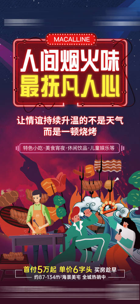 源文件下载【夜市海报 】编号：49870011459137911