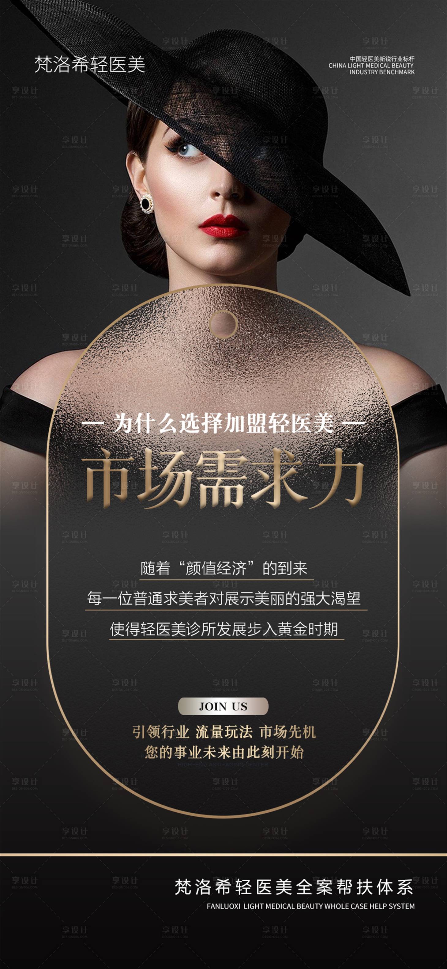源文件下载【享设计】搜索编号：54950011736784337【医美招募合伙人海报】