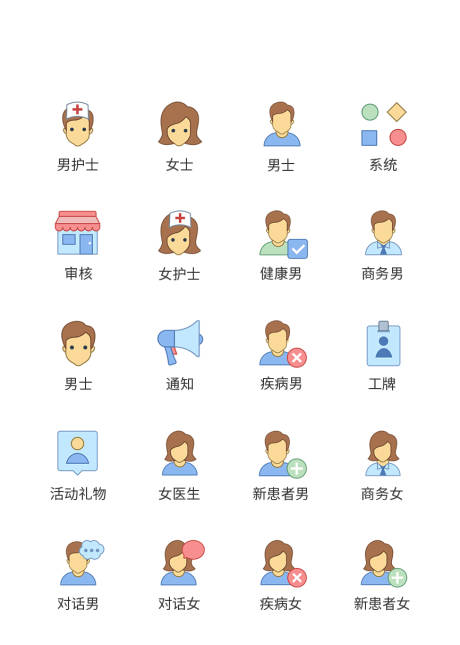 源文件下载【卡通人物UI图标ICON图标】编号：17590011451168619