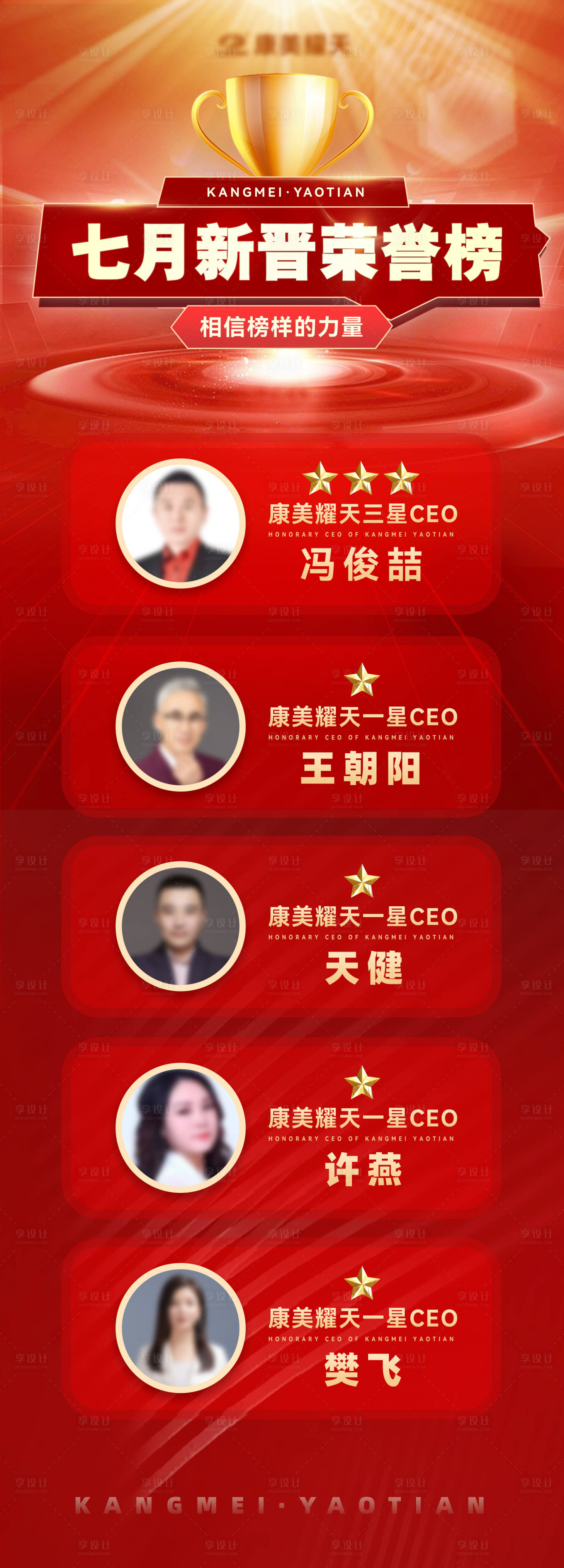 源文件下载【企业销售业绩晋升荣誉榜长图海报】编号：19620011436474088
