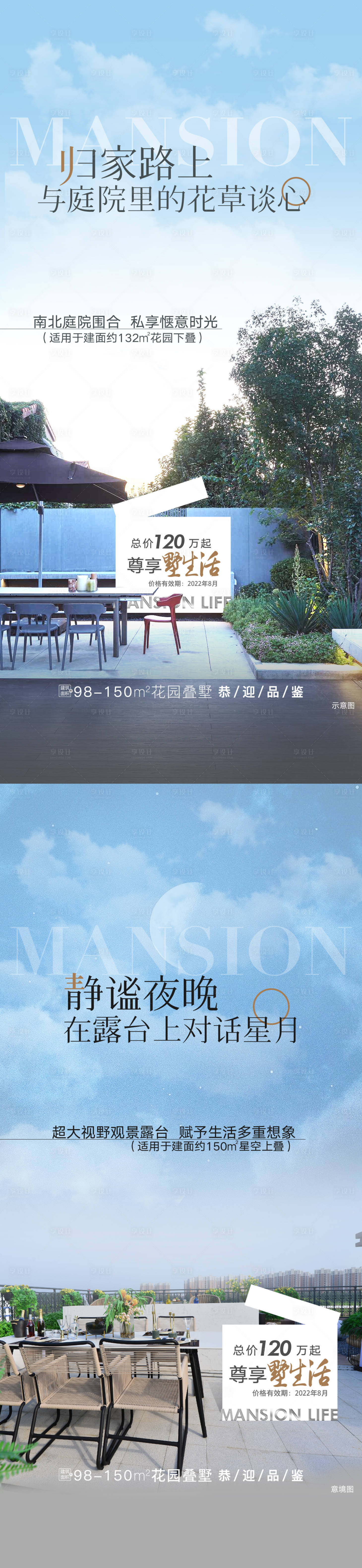 源文件下载【地产别墅价值点系列海报】编号：62590011609343070