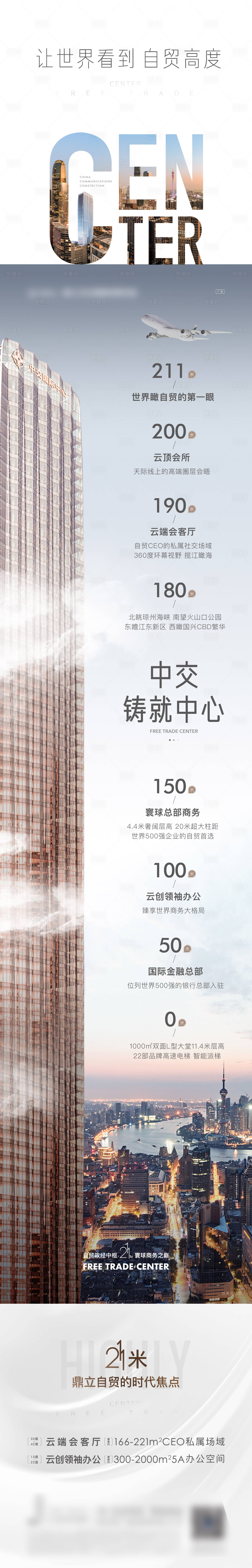 源文件下载【享设计】搜索编号：75730011881538682【写字楼长图海报】