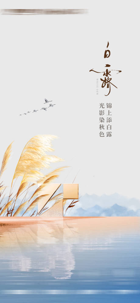 源文件下载【白露海报】编号：55750011963864216