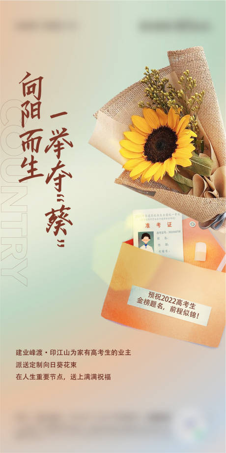 源文件下载【太阳花高考海报】编号：94090011739448865