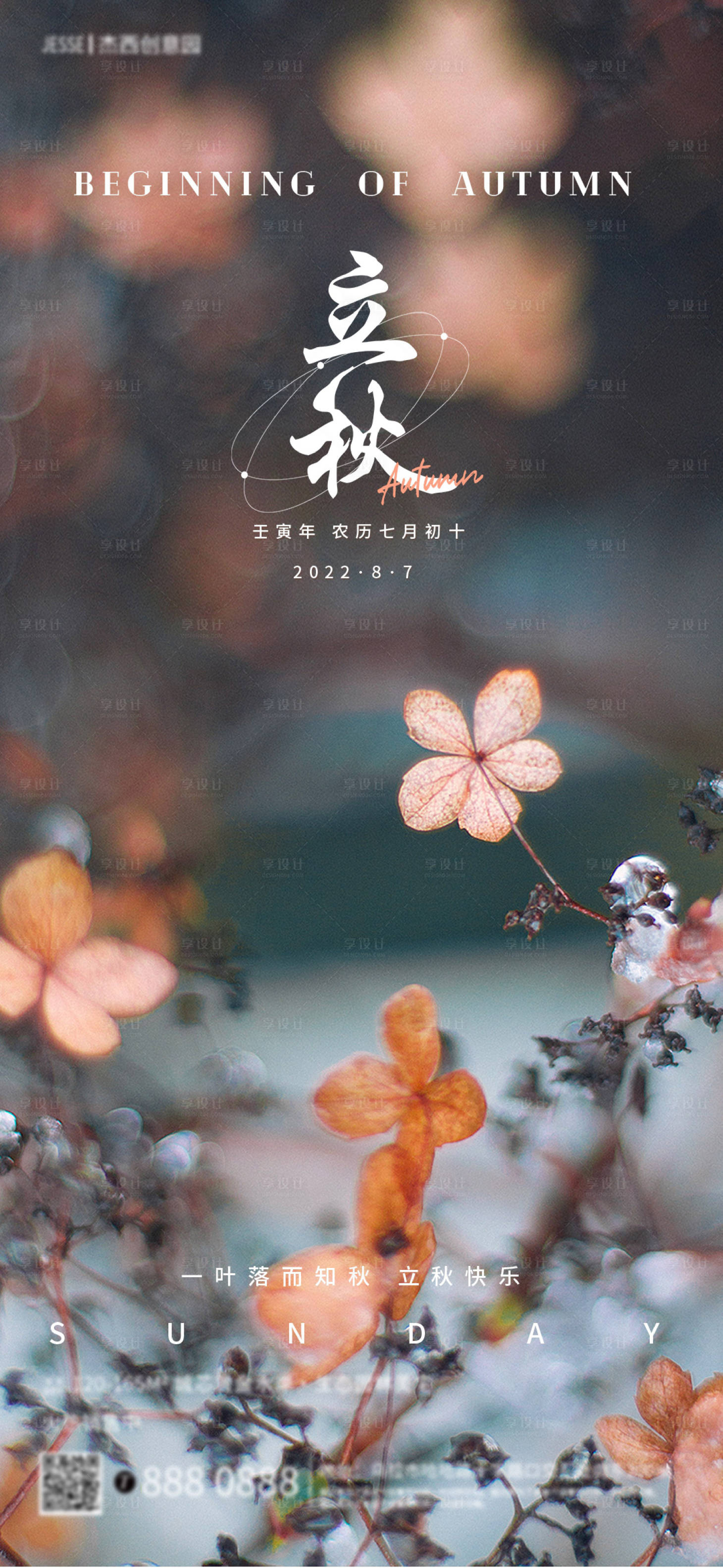 源文件下載【享設(shè)計(jì)】搜索編號(hào)：46780011295954506【立秋節(jié)氣海報(bào)】