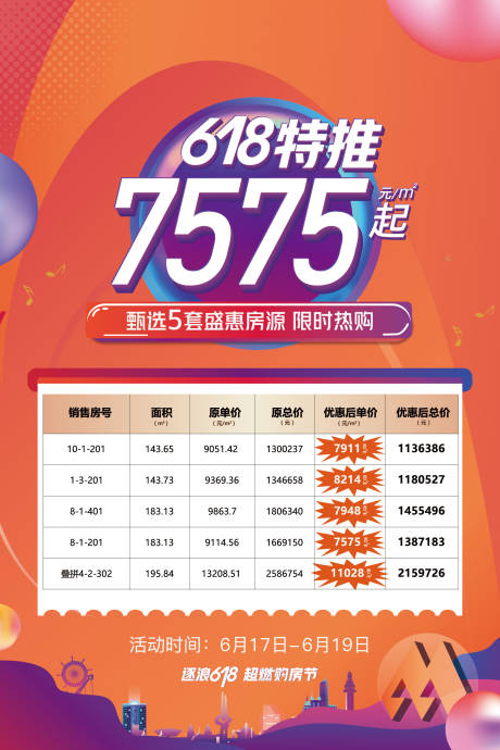 源文件下载【618购房节展架】编号：55740011670239459