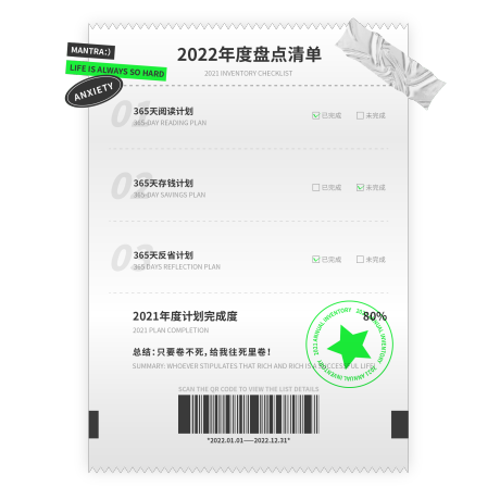源文件下載【享設(shè)計】搜索編號：42980011412539484【年度潮流賬單海報】