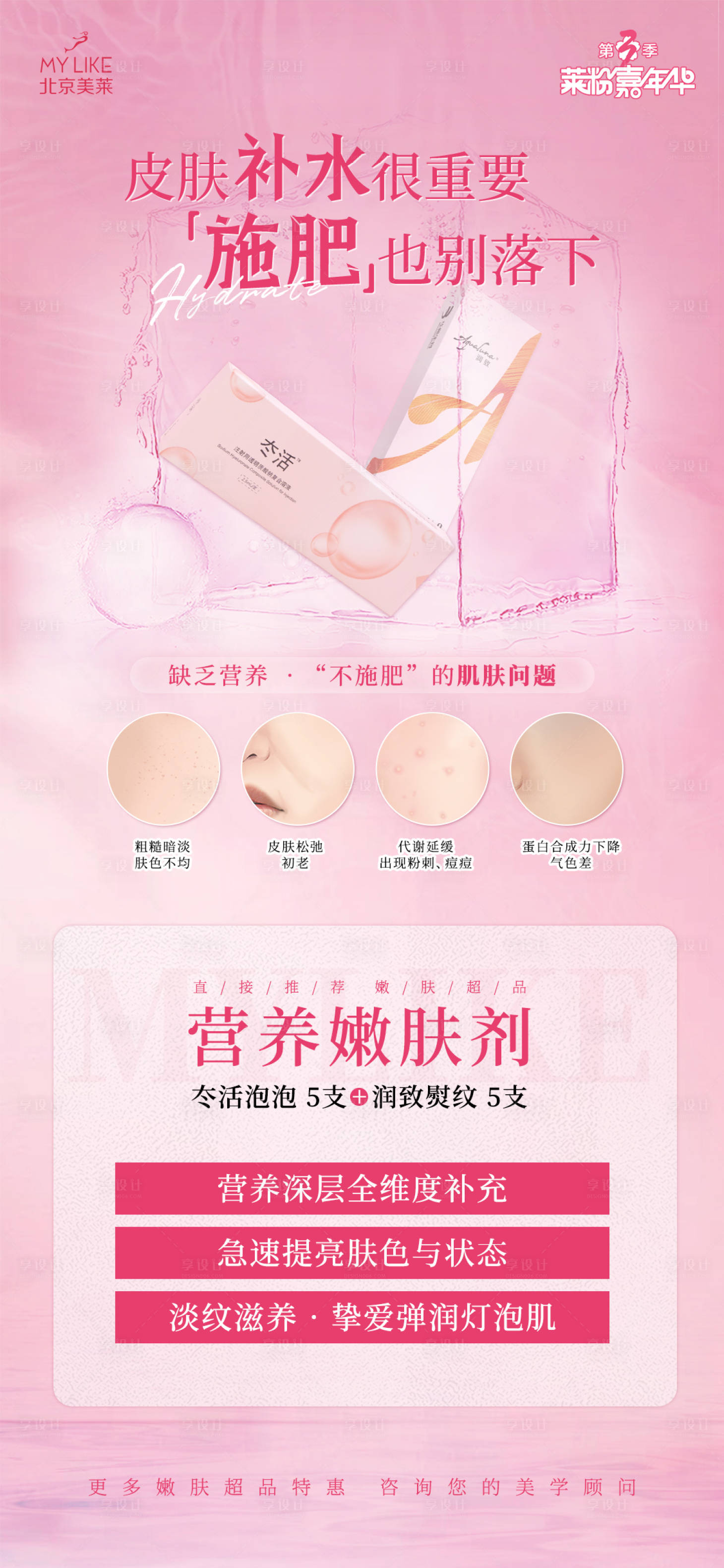 源文件下載【享設計】搜索編號：23050011874496406【補水產品海報】