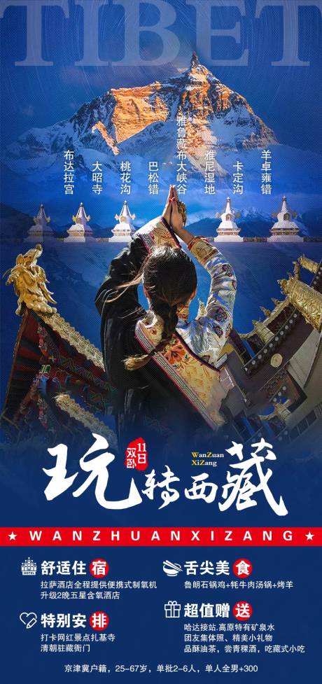 源文件下载【西藏旅游海报】编号：18040011457578187