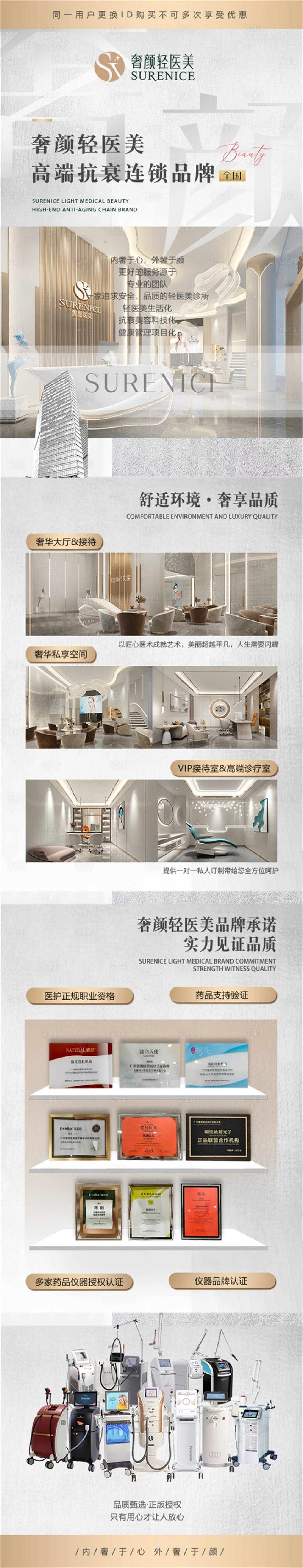 源文件下载【享设计】搜索编号：85560011859049851【医美品牌简介长图】