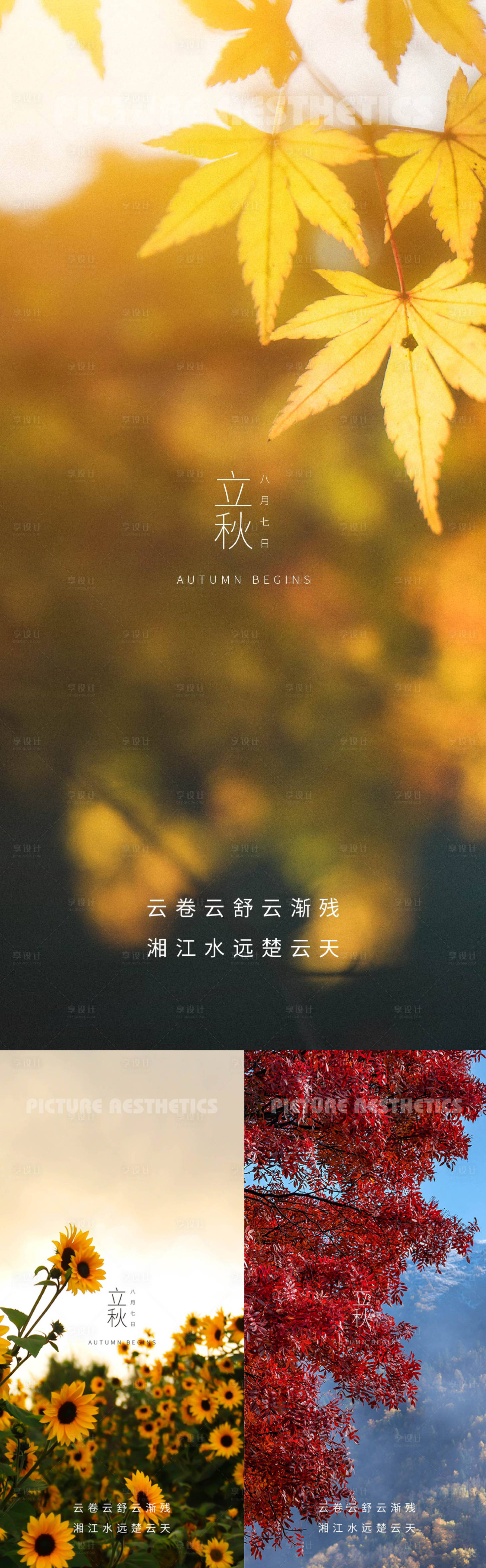 源文件下載【享設(shè)計(jì)】搜索編號：32780011423908769【楓葉立秋24節(jié)氣海報(bào)】