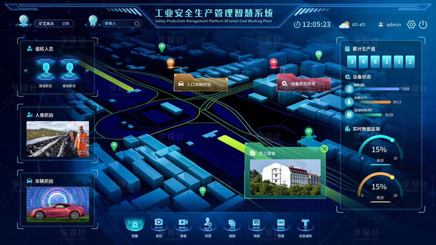 源文件下载【享设计】搜索编号：65880011581022483【工业生产安全管理智慧系统】