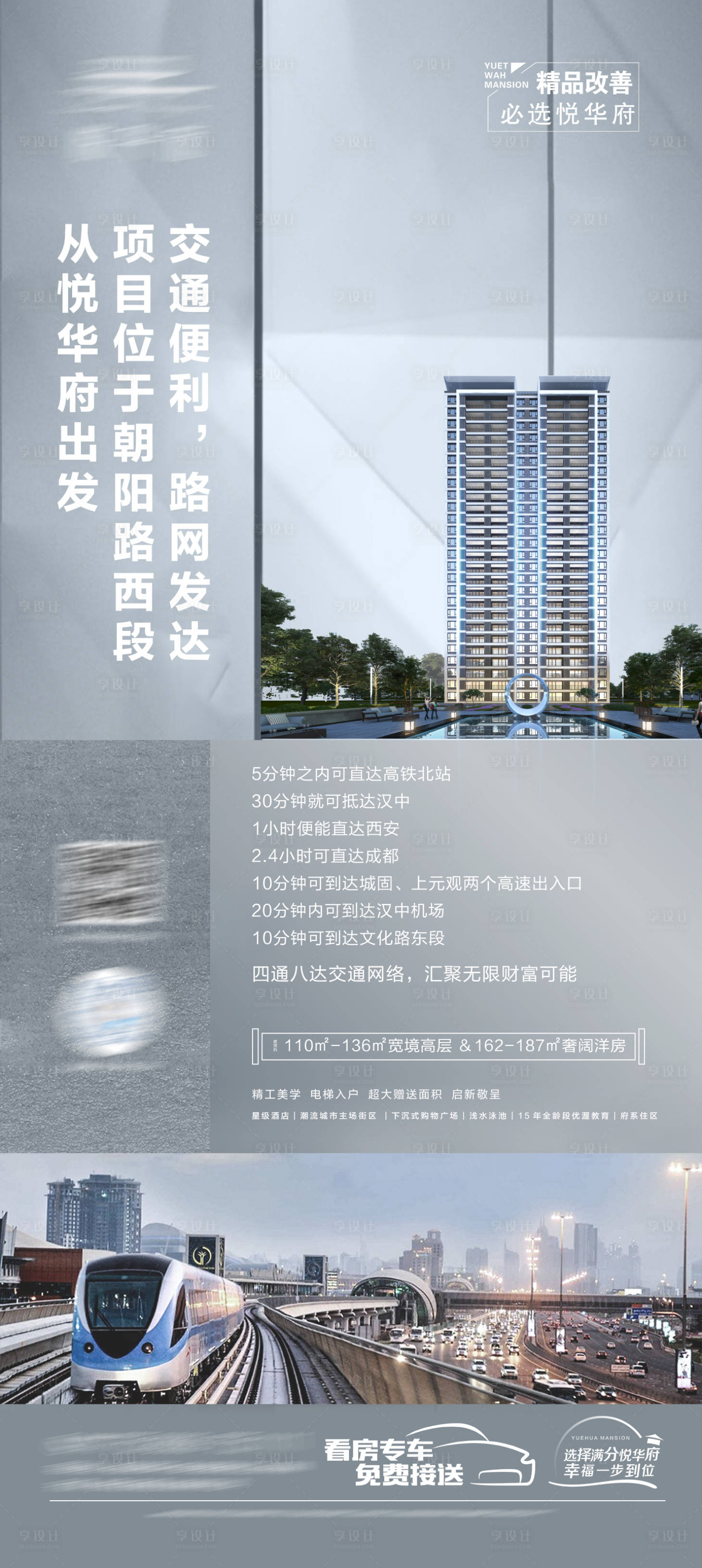 源文件下载【享设计】搜索编号：60750011483716354【交通卖点微信海报】