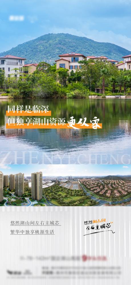 编号：20220809151350842【享设计】源文件下载-房地产湖景价值点海报