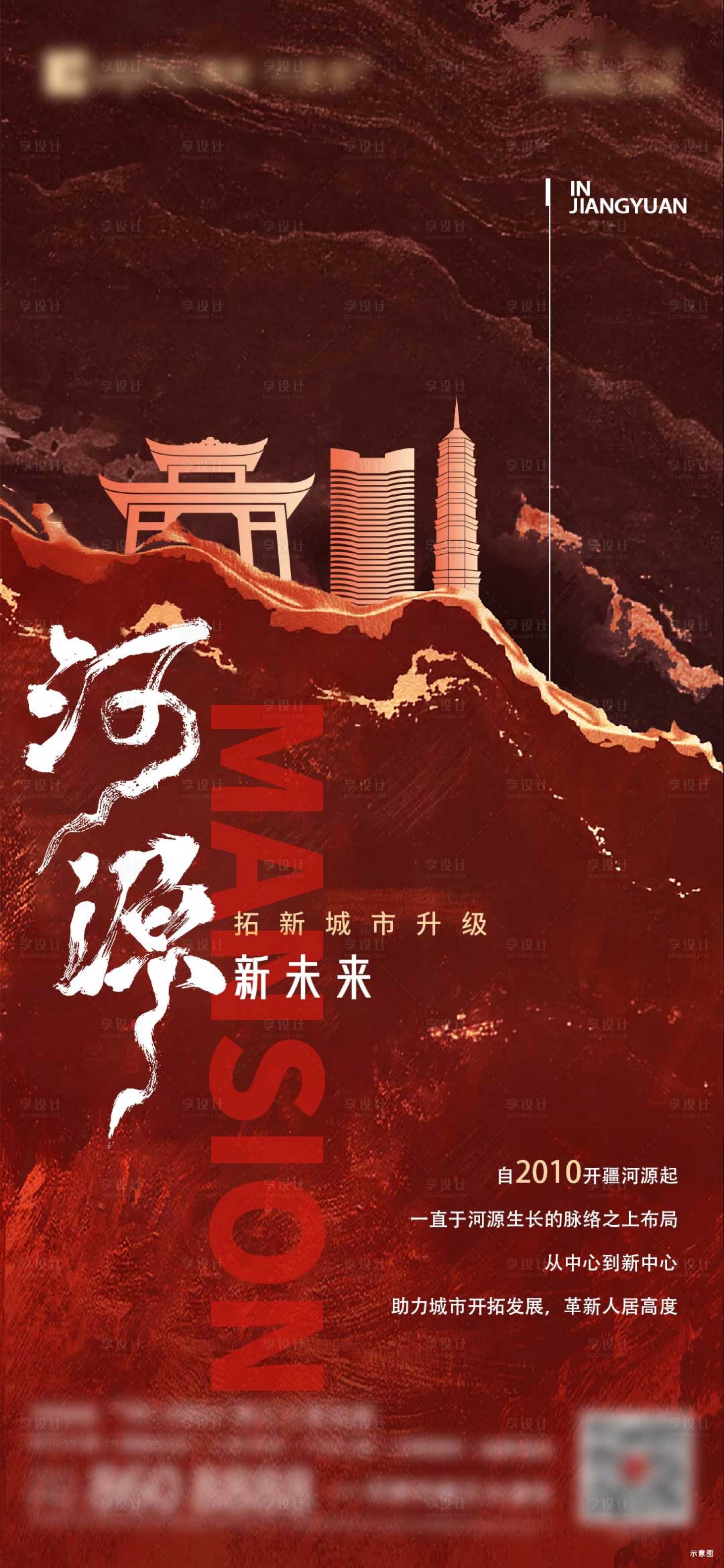 源文件下载【享设计】搜索编号：53470011868537421【地产入市品牌价值海报】