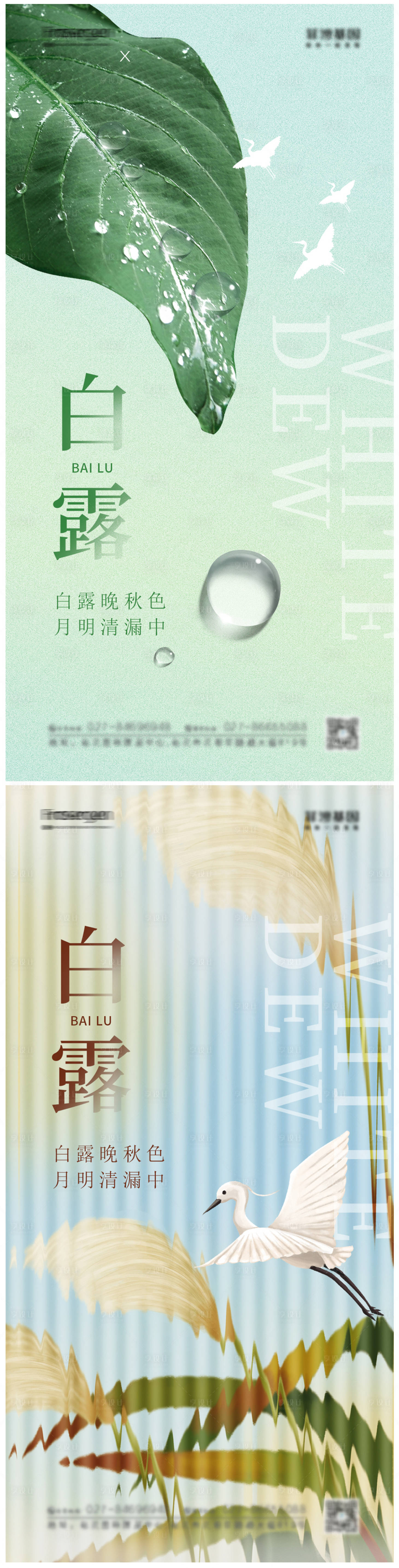 源文件下载【白露节气海报】编号：53390011878045526