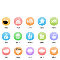 餐饮类icon图标AI 设计素材和海报模板免费下载-享设计