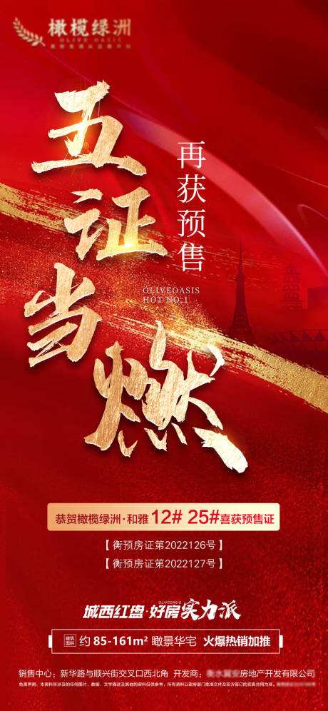 源文件下载【地产五证齐全海报】编号：84570011842232545