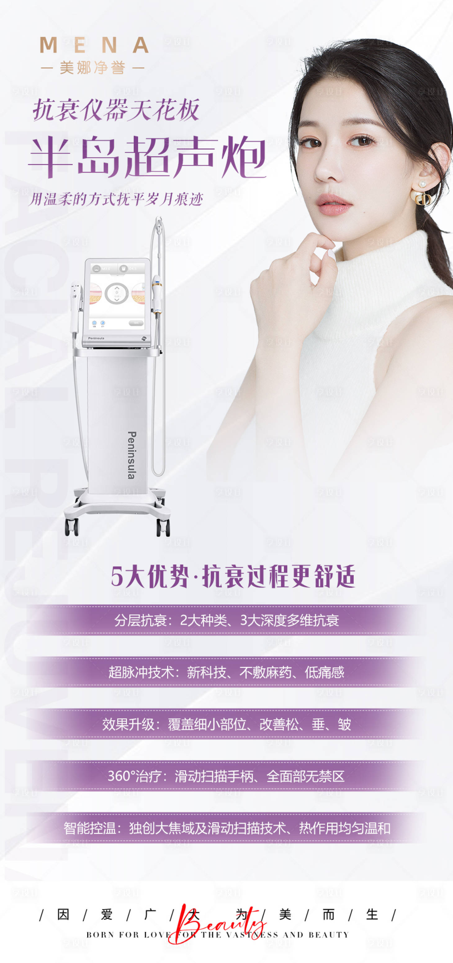 源文件下載【享設計】搜索編號：17180011466589495【超聲炮儀器海報】