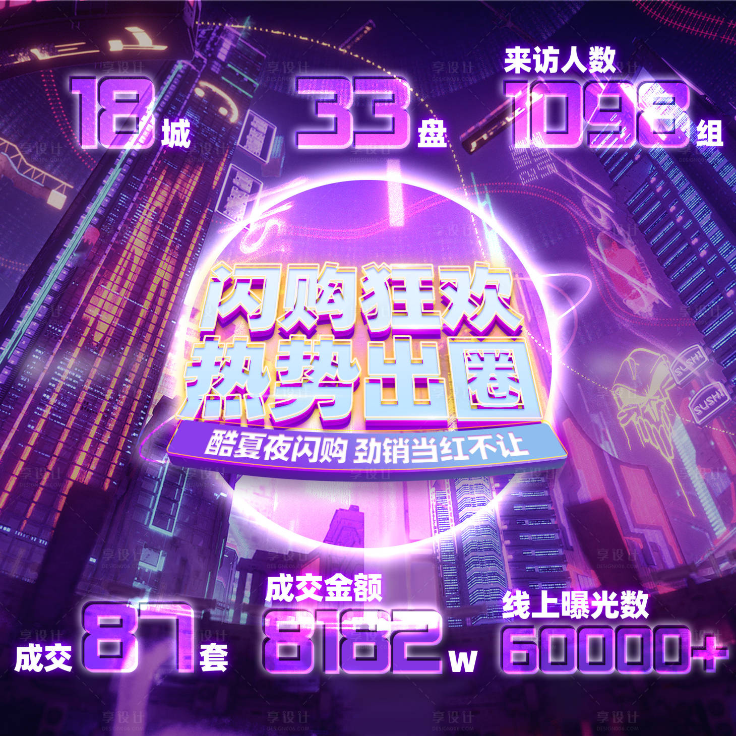 源文件下载【享设计】搜索编号：83850011759147206【夜场闪购海报】