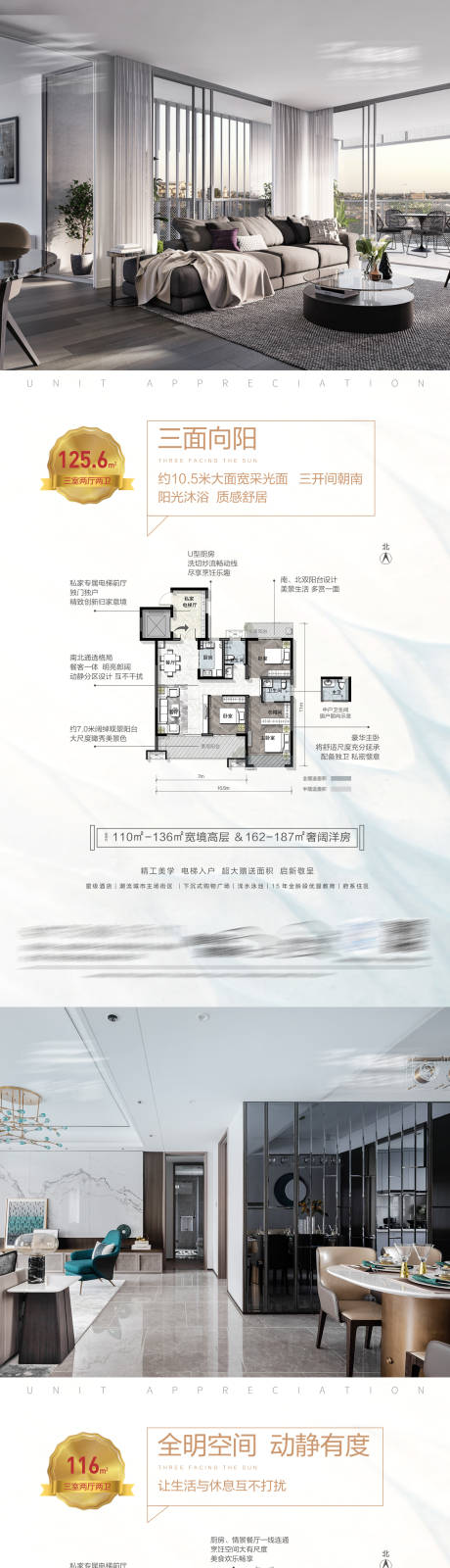 源文件下载【地产户型价值点系列海报】编号：23640011960797883