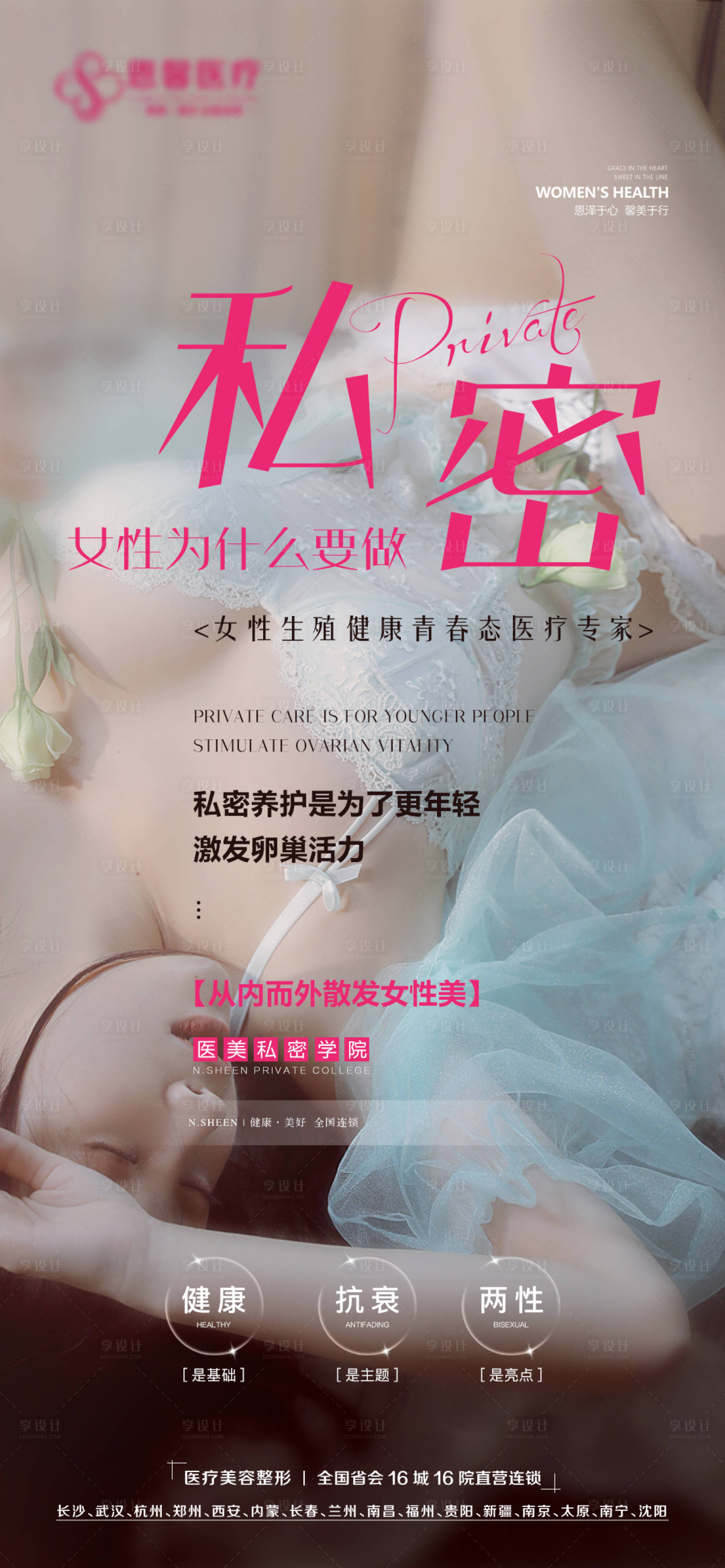 源文件下载【享设计】搜索编号：97470011661066859【医美私密养护海报】