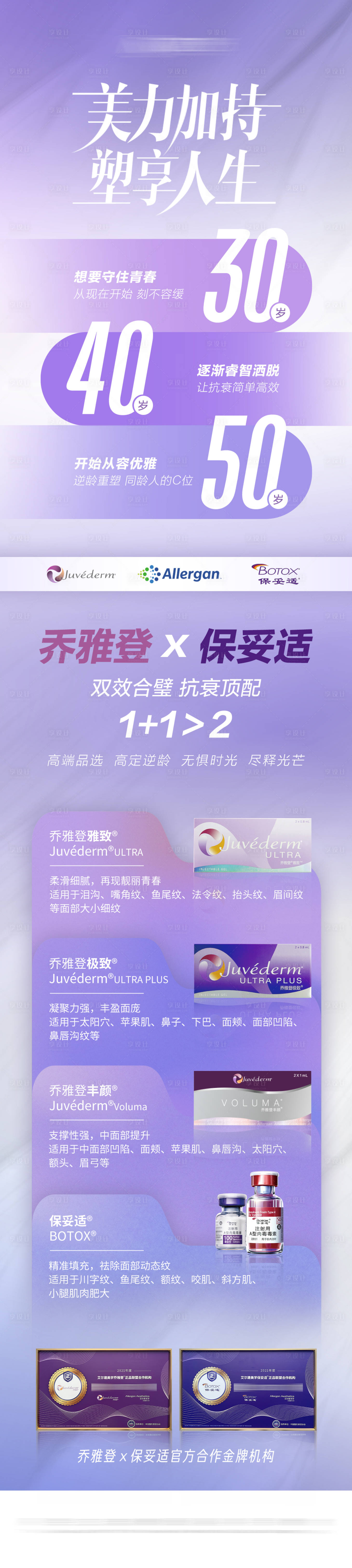源文件下载【医美乔雅登保妥适联合宣传长图】编号：84780011502724979