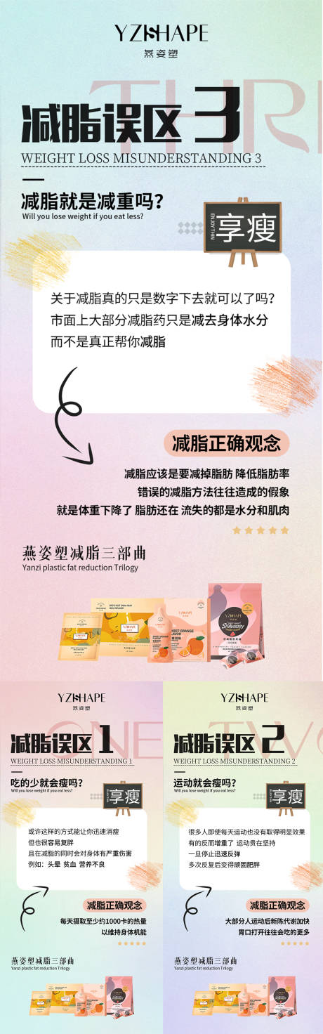 源文件下载【减脂瘦身产品系列海报】编号：69850011675077838