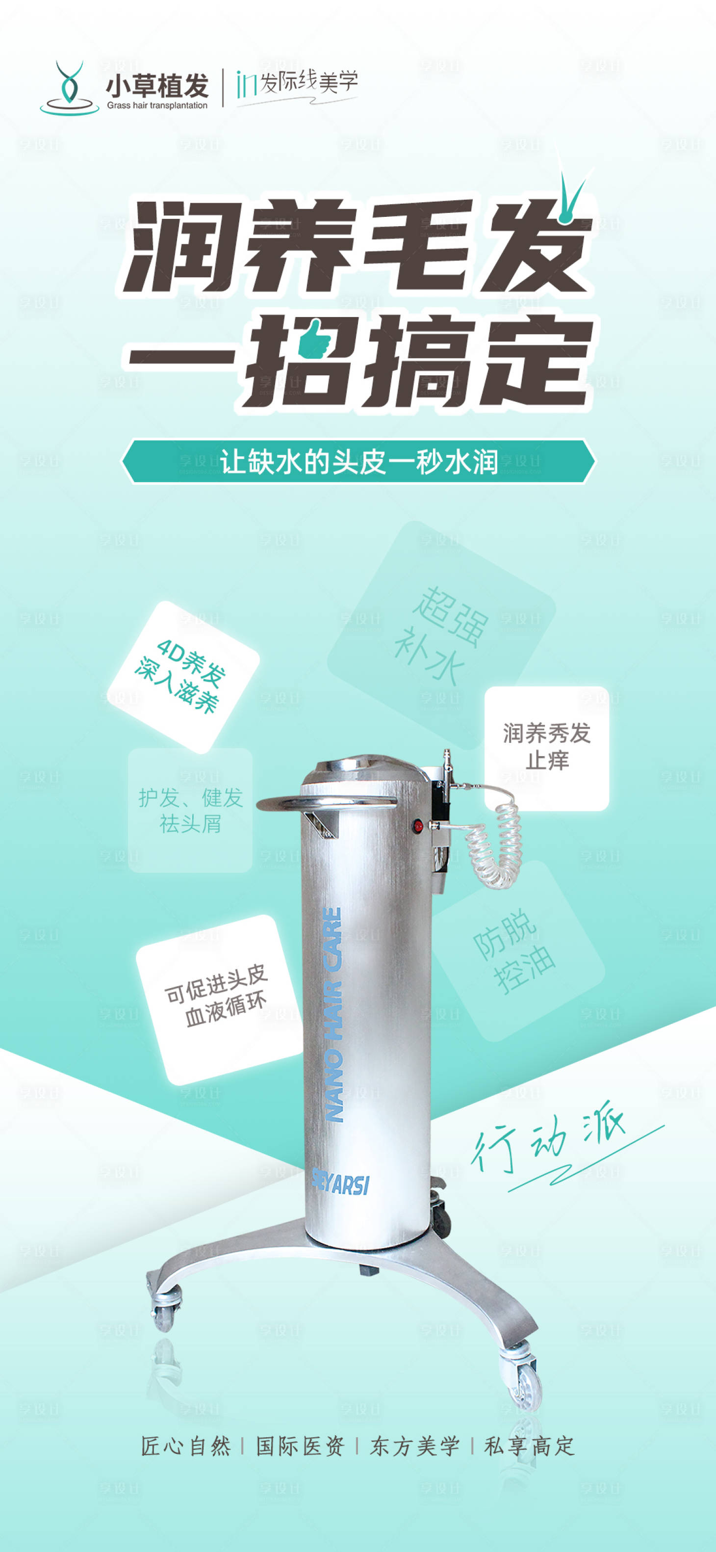 源文件下载【医美仪器护发海报】编号：47530011697054955