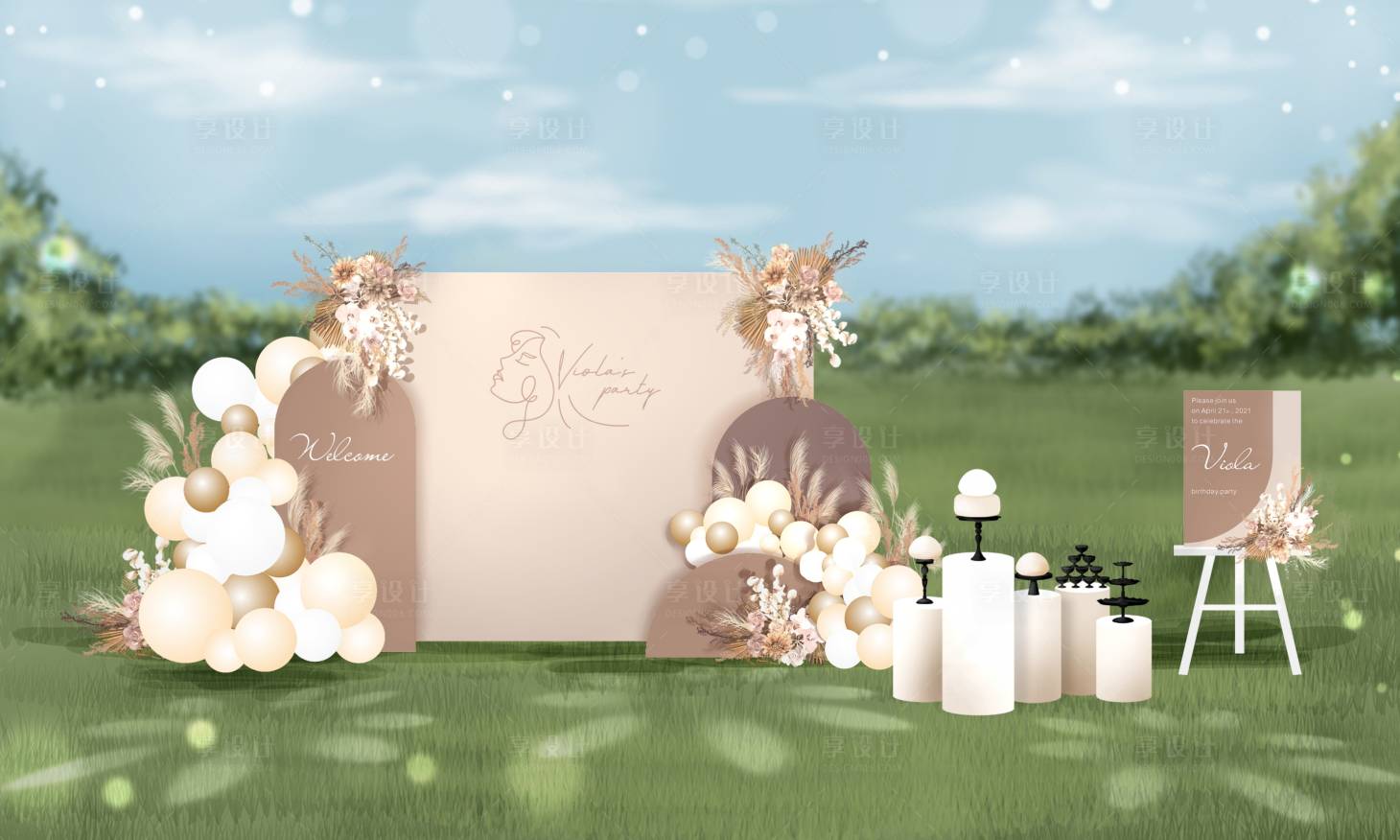 源文件下載【生日布置堆頭美陳】編號：67200011607085207