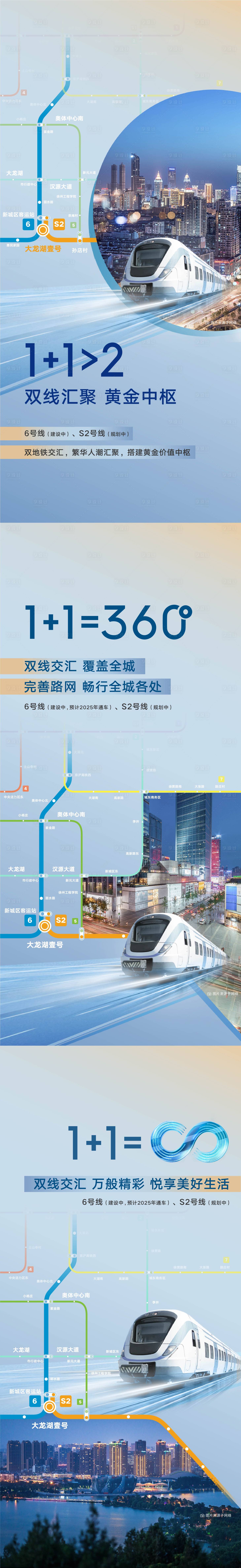 源文件下載【享設計】搜索編號：89310011436134682【地產地鐵線路價值點系列海報】
