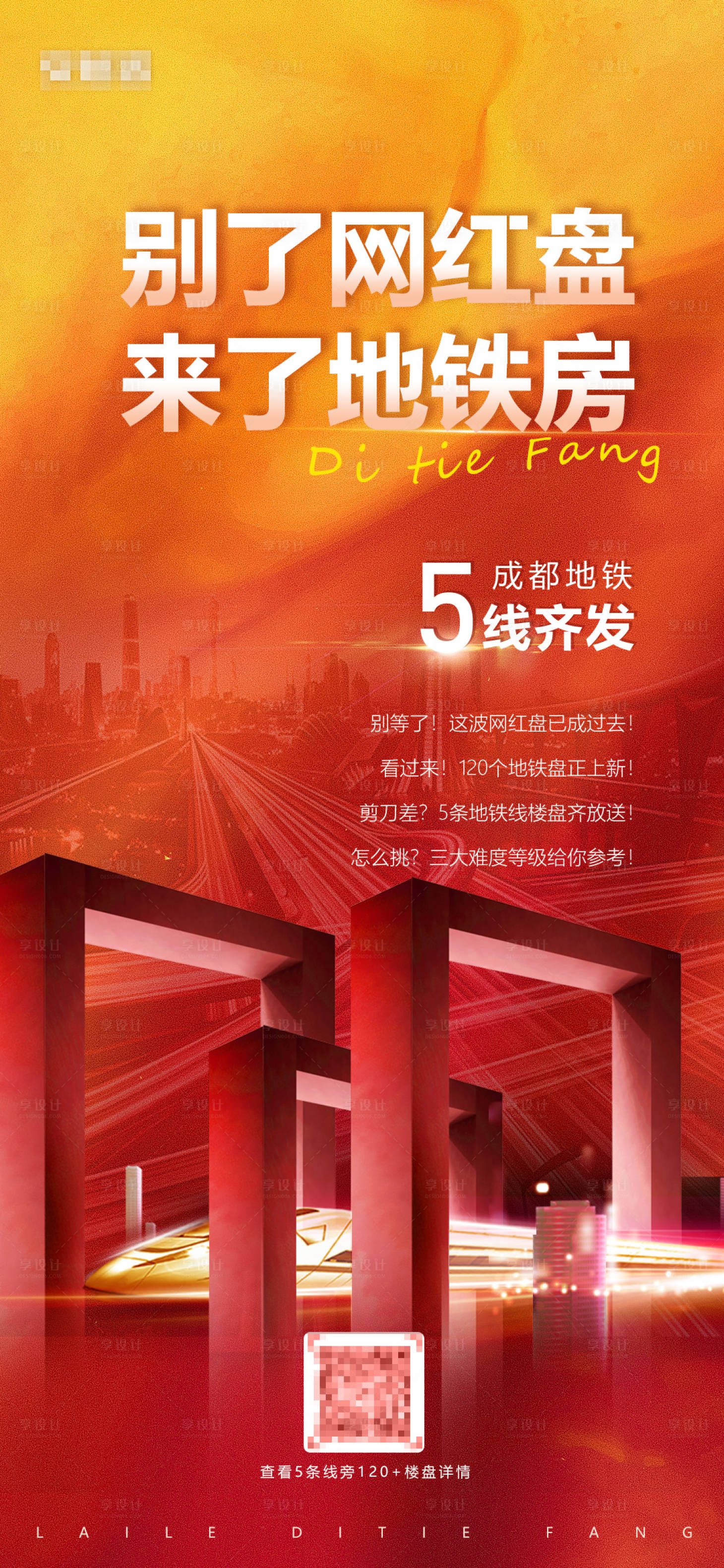 源文件下載【享設計】搜索編號：29740011438673808【地鐵高鐵開通城市發展海報】