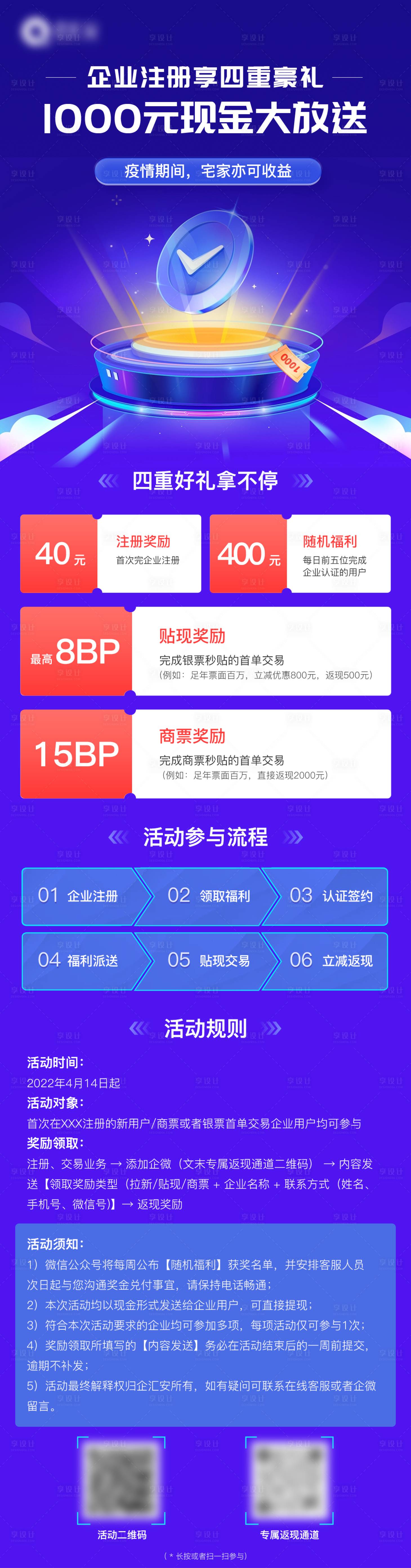 源文件下載【享設計】搜索編號：22970011846086576【金融注冊享禮海報科技藍色系】