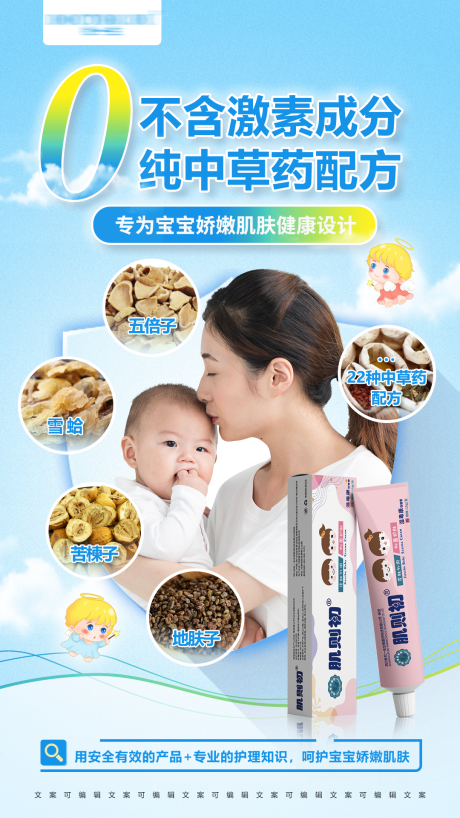源文件下载【儿童药膏成分宣传海报】编号：18070011661992770