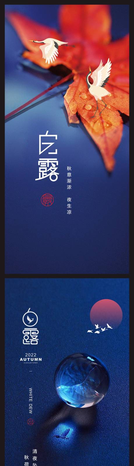 源文件下载【白露海报】编号：29430011906233052