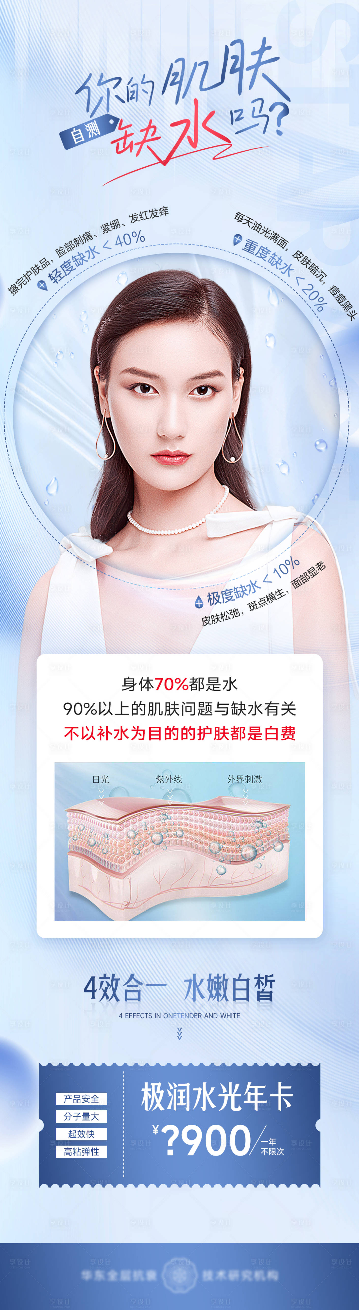源文件下载【医美水光年卡长图海报】编号：74750011585368768