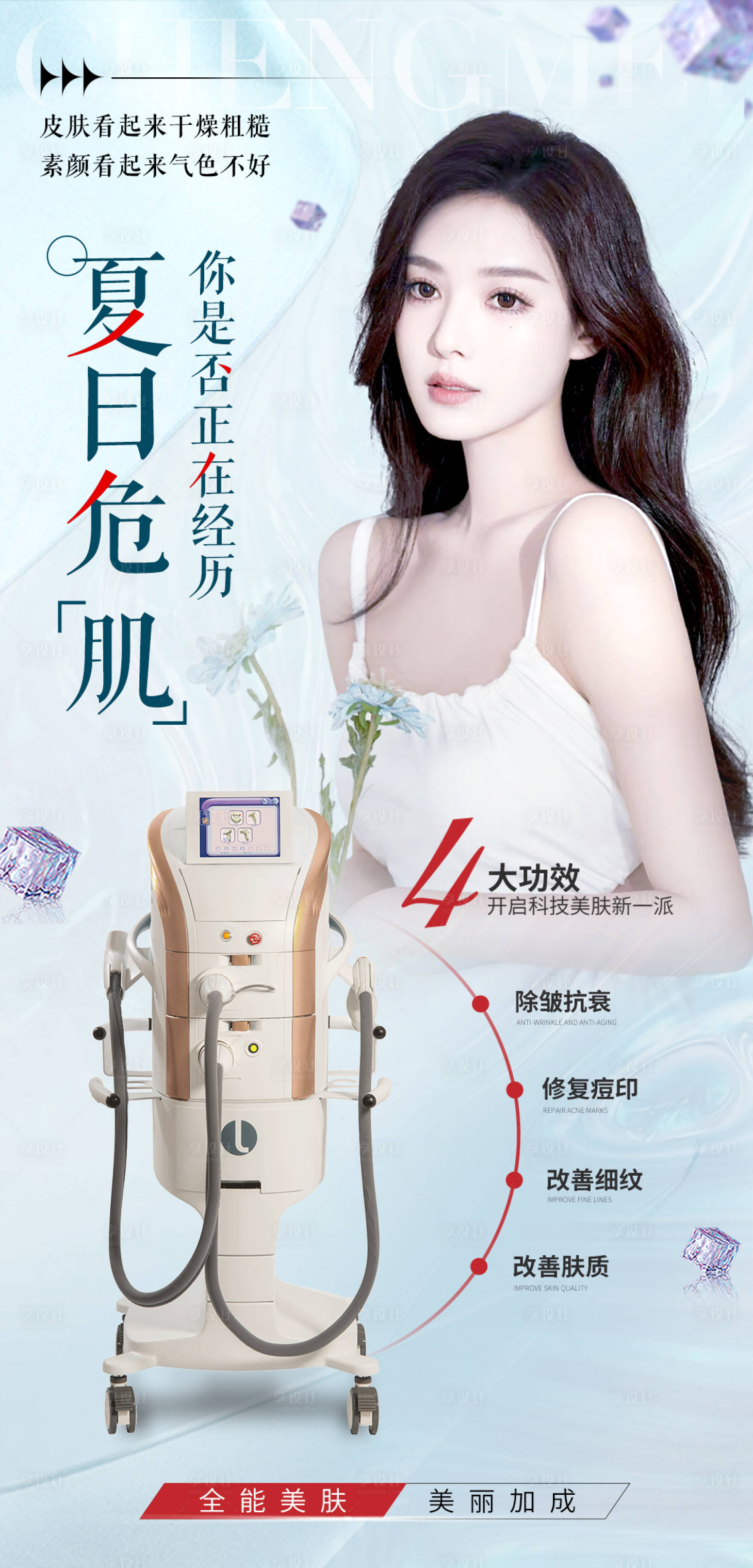 源文件下载【夏日危机医美仪器海报】编号：77900011899756282